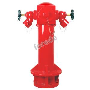 Trijų krypčių gaisrinis hidrantas gaisrui gesinti